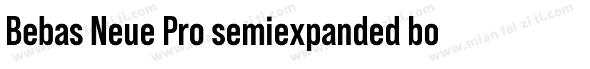 Bebas Neue Pro semiexpanded bold字体转换